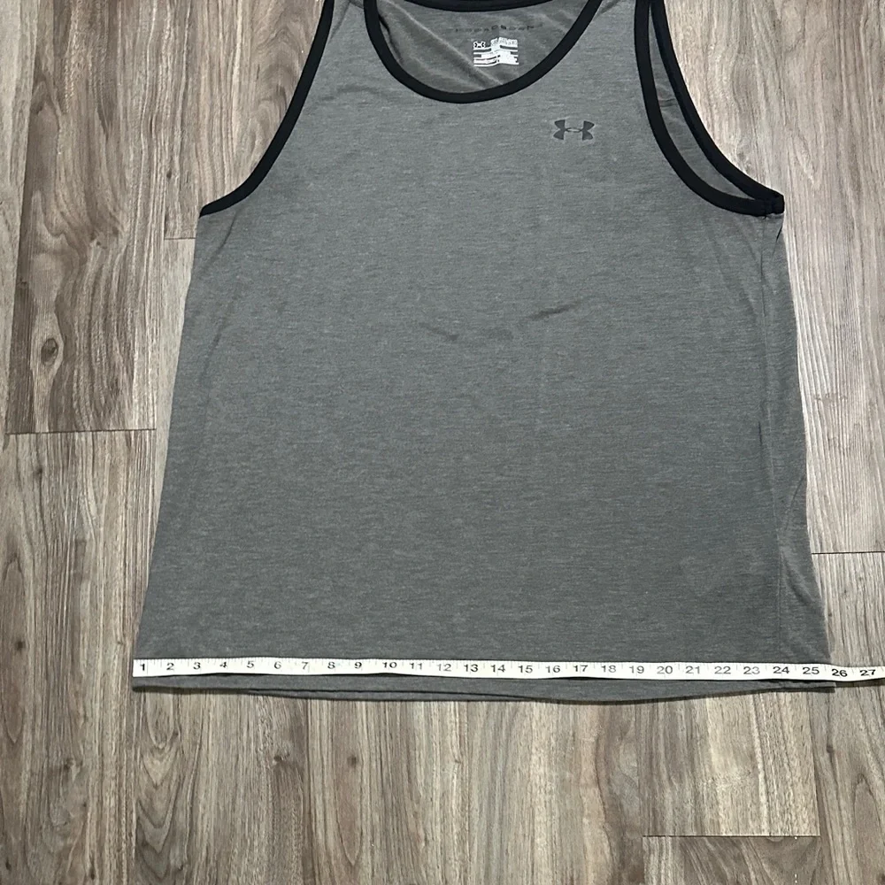 Under Armour Men's Charcoal Tank Top - Picture 4 of 7